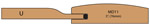 Allstyle Cabinet Doors : cutaway of Birmingham Cabinet Door